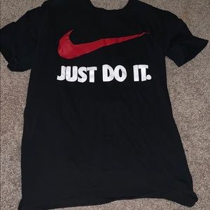 Black and Red Nike Tee